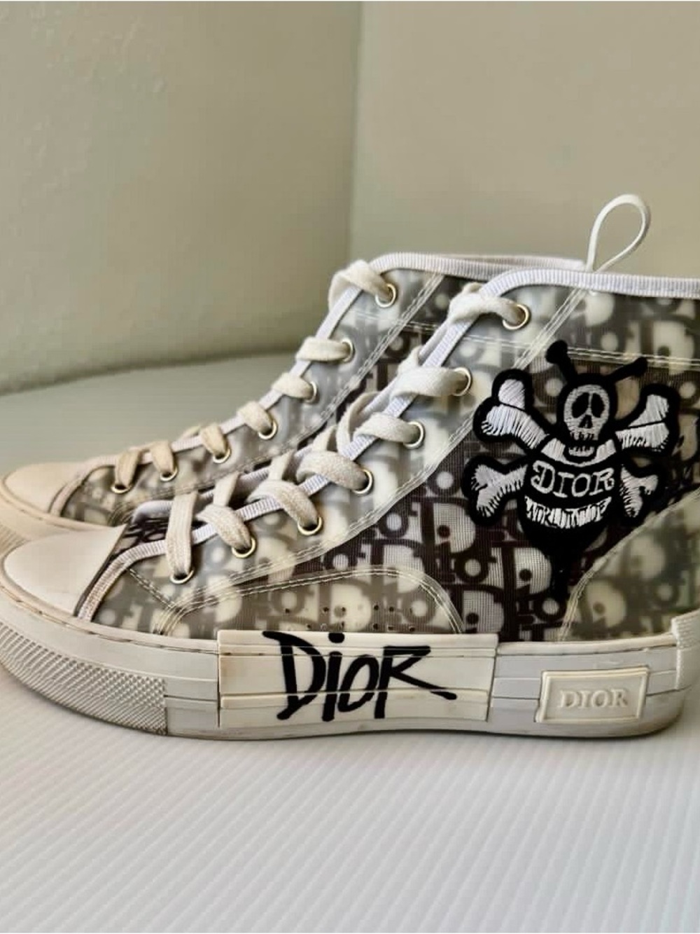 Dior B23 High-Top Sneakers Size 38 - Picture 3 of 10